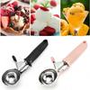 Stainless Steel Ice Cream Spoon Cookie Scoop Melon Fruit Baller Ice Ball Maker Anti-Freeze Handle For Gelatos Yogurt Sundaes 4