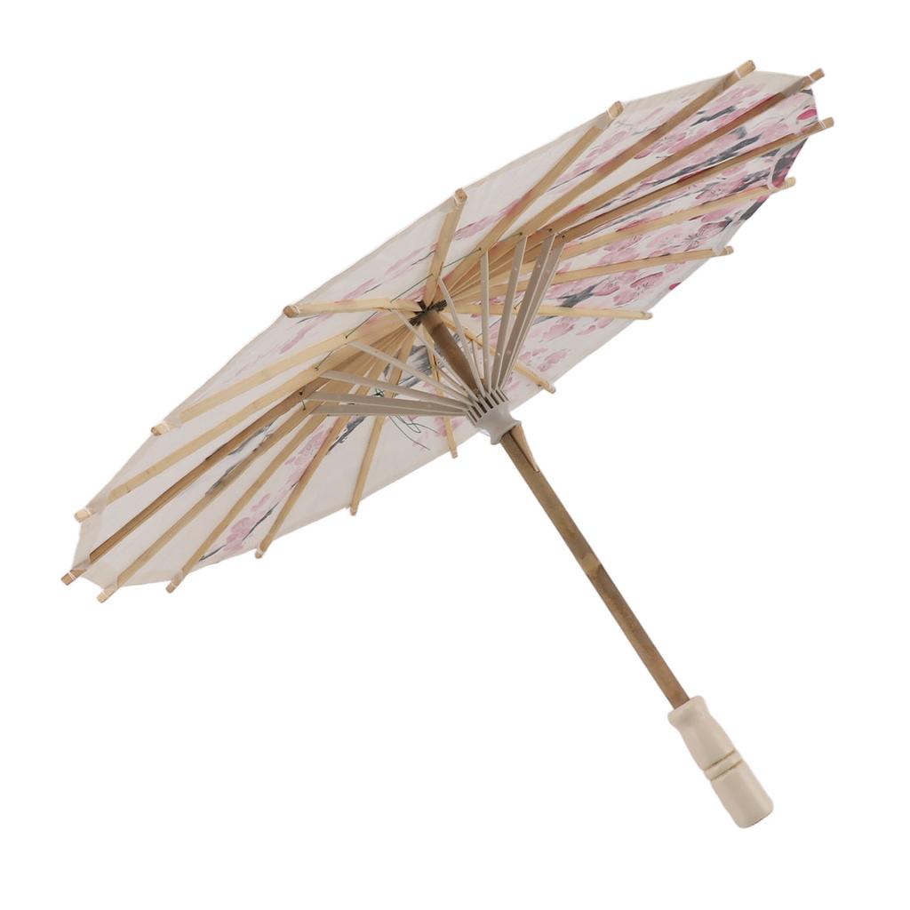 Chinese Oiled Paper Umbrella Handmade Paper Umbrella with Wood Handle for Performance Wedding Party