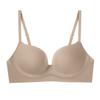 Traceless underwear women's comfortable and breathable breasts gather and show a large anti-sagging and non-running cup to collect secondary breasts