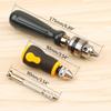Mini Hand Drill With Keyless Chuck Rotary Tools Wood Drilling Twist 1.5/2.0/3.0/4.0/5.0mm Drill Bits Set Manual