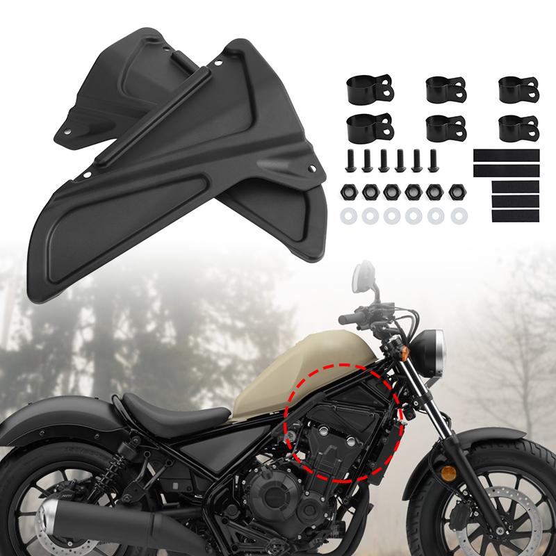 Черная Боковая Крышка Рамы Мотоцикла Защита Двигателя Обтекатель Для Honda Rebel CMX 250 300 500 2017-2022 2021 2020 2019 2018