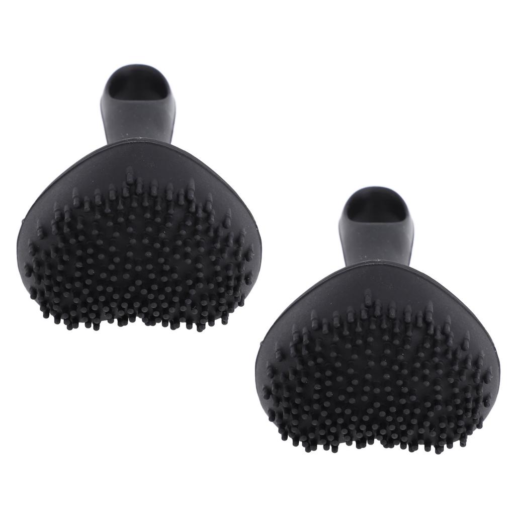 2 шт. Силиконовый штамп для веснушек Инструмент для макияжа Реалистичный вид Одно нажатие Милый Маленький Искусственные веснушки Штамп-ручка Черный