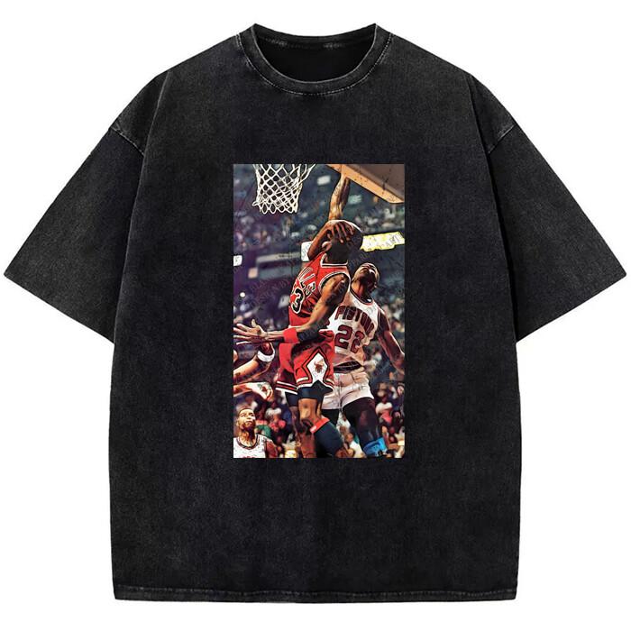 Michael Jordan Hard Foul Jordan Rules s s Vintage Bad Boy Detroit TShirt