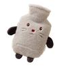 Cute Covered Hot Water Bottle, 500ml Capacity, Eco-Friendly, No Electricity Required, Soft, Warm, Perfect for Cold Weather, Keeps Feet Warm, Perfect F