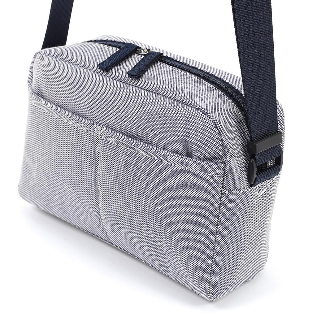 Kitamura Chambray Fabric Crossbody Shoulder Bag R-0754 Dark Blue (Navy) 10101