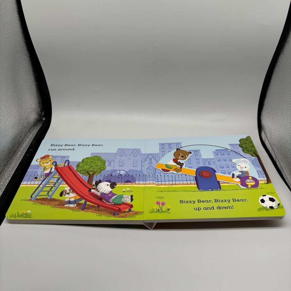 Pull & Push Durable Busy Learning material Cardboard, Foldable Inner Pages, Family Reading story time, Cognitive Enlightenment, Language Development