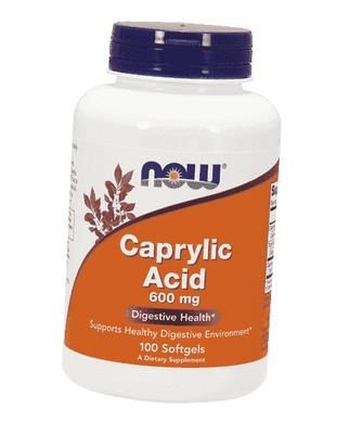 Каприловая кислота для пищеварительной системы, Caprylic Acid 600, 100гелкапс (69128028)
