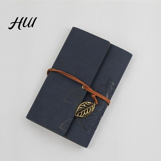 Embossed Leaf Texture Journal Vintage Faux Leather Journal, A5 A6 A7 6 Ring Loose-Leaf Notebook Durable Writing with Retro Metal Pendant for Writing,
