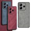 Кожаный противоударный чехол для телефона Skinsheep для Xiaomi Redmi Note 14 4G Note14 Pro + матовый силиконовый защитный чехол для камеры Redmi Note 13 12 14pro