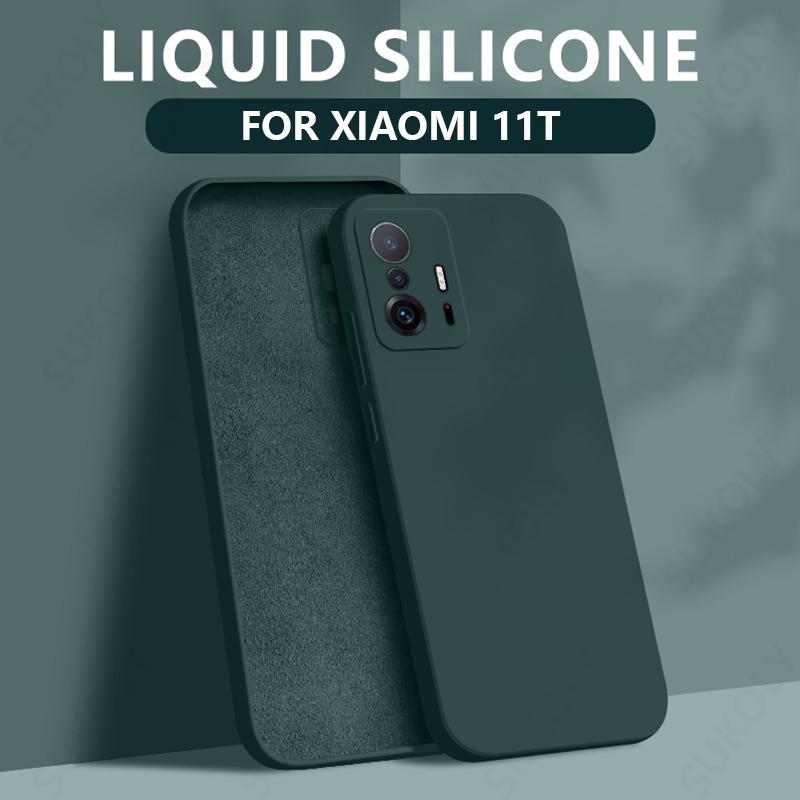 Чехол для Xiaomi 11T 13T Pro, Жидкий силикон, Мягкая крышка, Fundas для Xiaomi Redmi Note 11 12 13 Pro 5G 11s, Coque