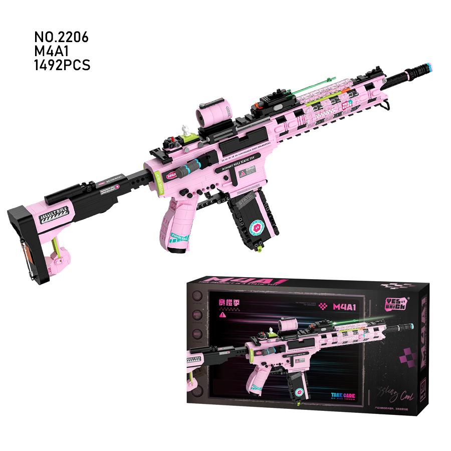 Крутые игрушечные пистолеты Строительные блоки Модели Пистолет Военное оружие Симуляция стрельбы Пластиковые Мини-кирпичи Конструкторы Подарки для мальчиков