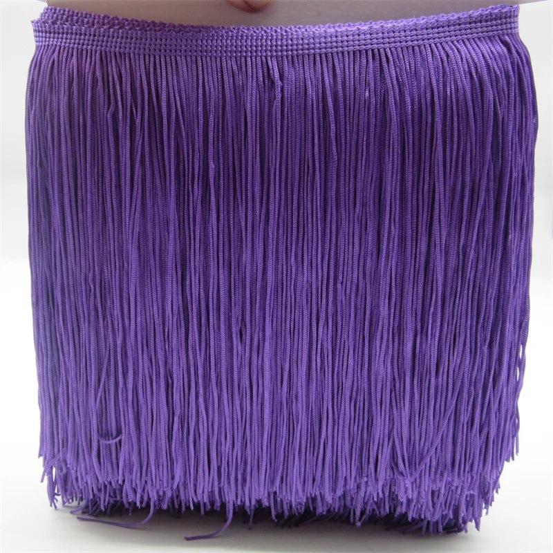 20Cm Wide Polyester Row Beard Latin Dance Fringed Lace Diy Clothing Accessories