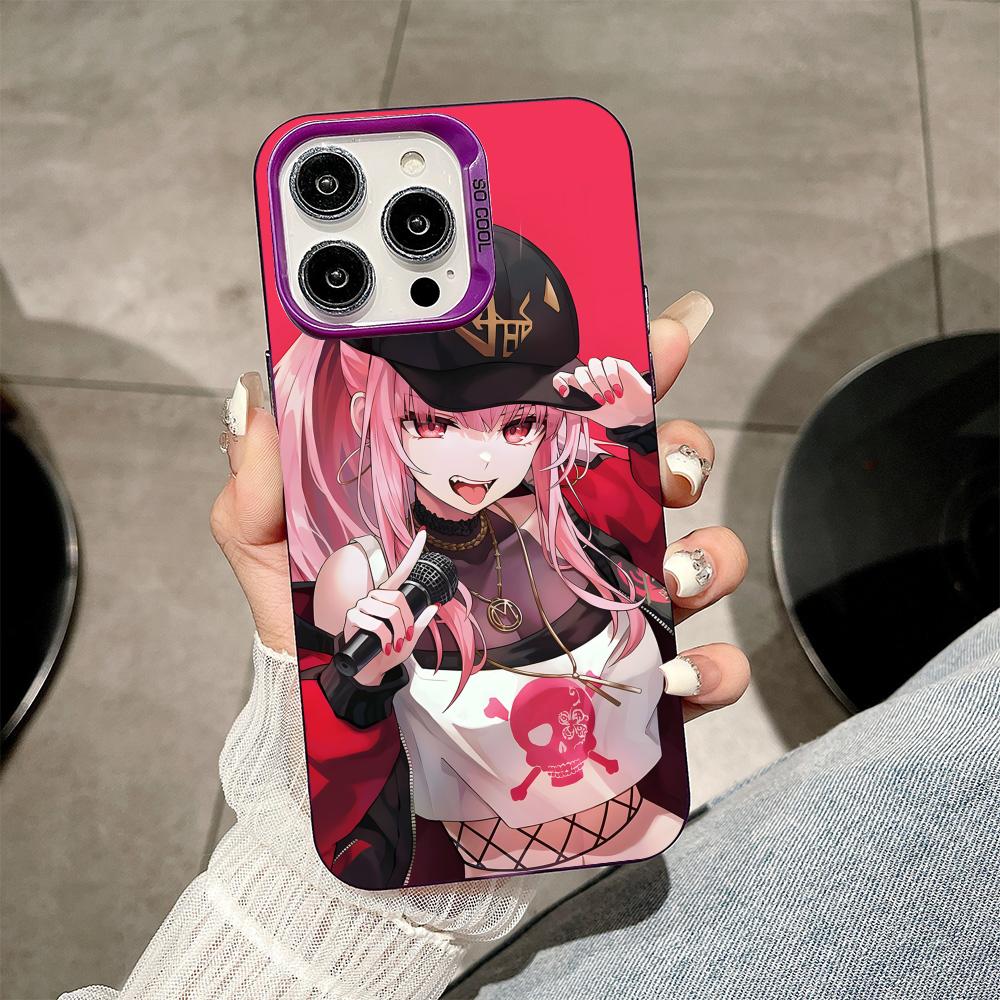 Holo Mori Calliope Purple Translucent Mobile Phone Case for iPhone 17 16 15 14 13 12 11 X XR XS Air Pro Max Plus Colorful Cover