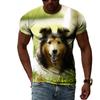 Interesting Animal Dog Graphic T Shirts For Men Summer Fashion Casual Personality Creative Design Street Style 3D Print Tees Top