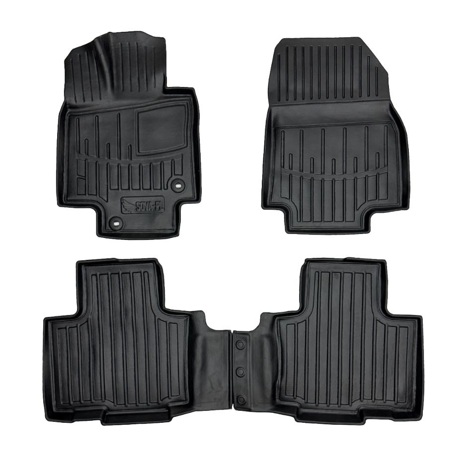 Car mats Toyota Highlander IV XU70 from 2019 1st and 2nd row