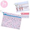 Sanrio HANAMARUOBAKE Triple Pouch (Pastel Sweets Pop) Japan NEW