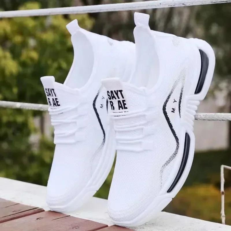 Мужская обувь, летние повседневные кроссовки с мягкой подошвой, модные спортивные кроссовки с дышащей сеткой, мужские мужские туфли Zapatos Hombre