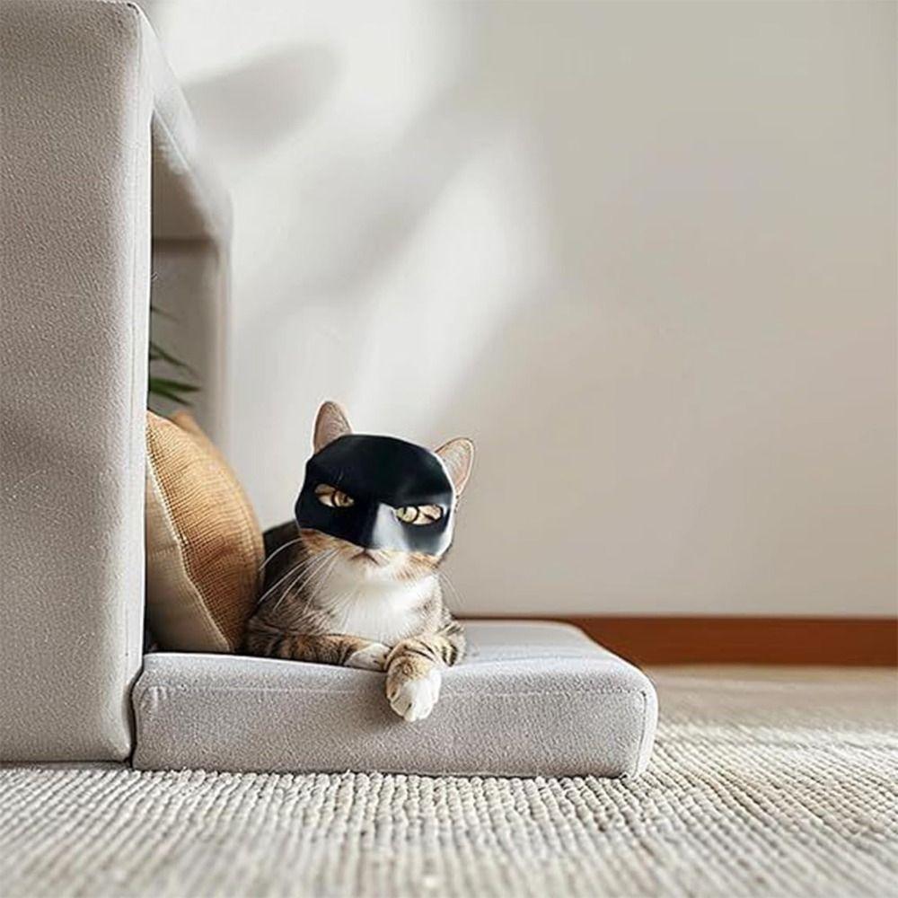 Аксессуар для костюма косплея Маска Бэт-кота Мстителя Черная маска кота с паутиной Для кошек и собак