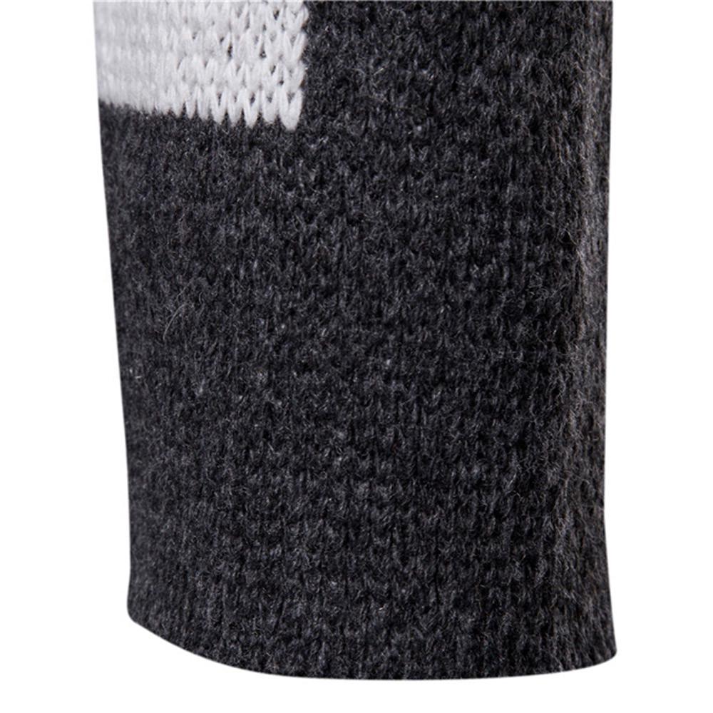 Мужская однотонная вязаная куртка в стиле пэчворк с капюшоном Куртка Кардиган Топы с длинным рукавом Блузка