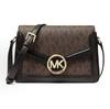 MK Jessie Классическая Сумка-кроссбоди на клапане Monogram Color-Block Элегантная с золотым логотипом на покрытом холсте Сумка на плечо Женские сумки 38T1CI6C1B-292