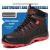 Ozone High-Top Water-Repellent Steel Toe Safety Shoes, Wear-Resistant, Anti-Smash, Anti-Puncture, Soft Sole for Comfortable Work.