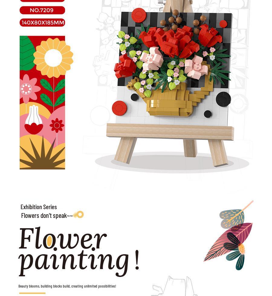 Chao Le Innovation Art Frame Серия Букет - Совместим с кубиками LEGO для детей