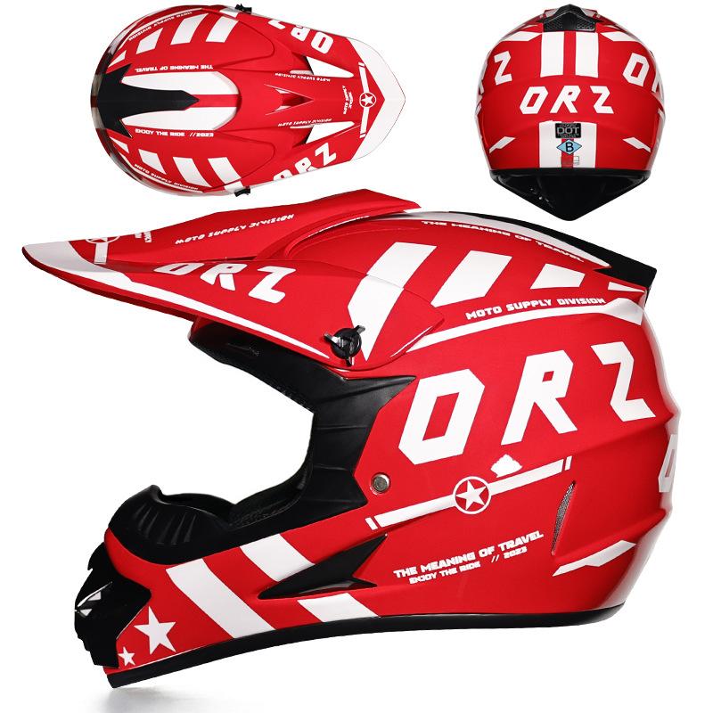New national standard electric bicycle helmet for adult men and women for mountain downhill riding atv Full-face helmet for children's go-kart racing