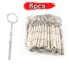 1-20pcs Steel Glasses Screwdriver Eyeglass Screwdriver Watch Repair Kit Keychain Portable Hand Tools Precision Screwdriver Tools