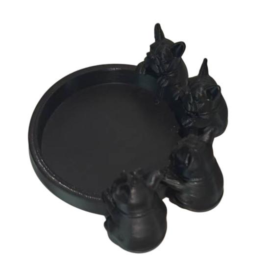 3D-печатная фигурка собаки Милая статуэтка животного Креативное художественное украшение для книжной полки камина Стильный органайзер для украшений