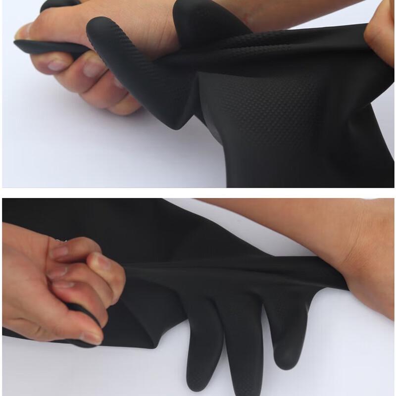 Black Latex Household and Work Gloves