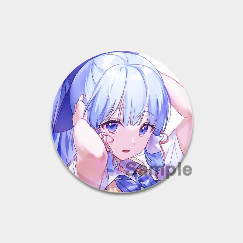 58 мм Genshin Impact, мягкая кнопка на лацкане, креативный забавный значок на воротнике, мультяшная фигурка, броши, одежда, ювелирные аксессуары, милые подарки