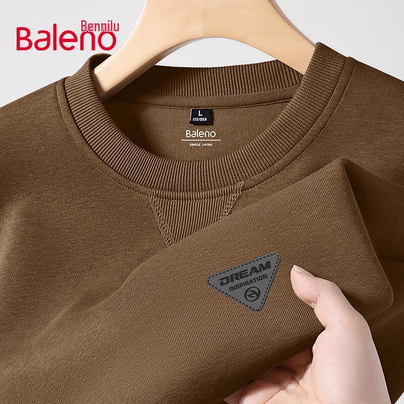 Baleno Men's Loose Fit Triangle Graphic Crewneck Sweatshirt