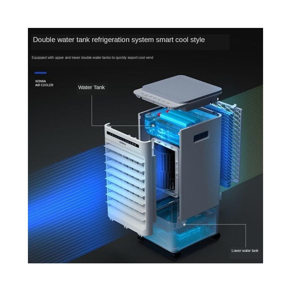 Air conditioning fan home small air cooler cooling fan air purification humidification cold air mobile small air conditioner
