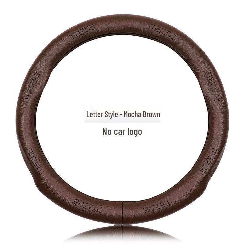 Оплетка на руль из натуральной кожи Mazda: Нескользящий, Влагоотводящий, Ультратонкий, Дышащий, Перфорированный, Универсальный для всех сезонов