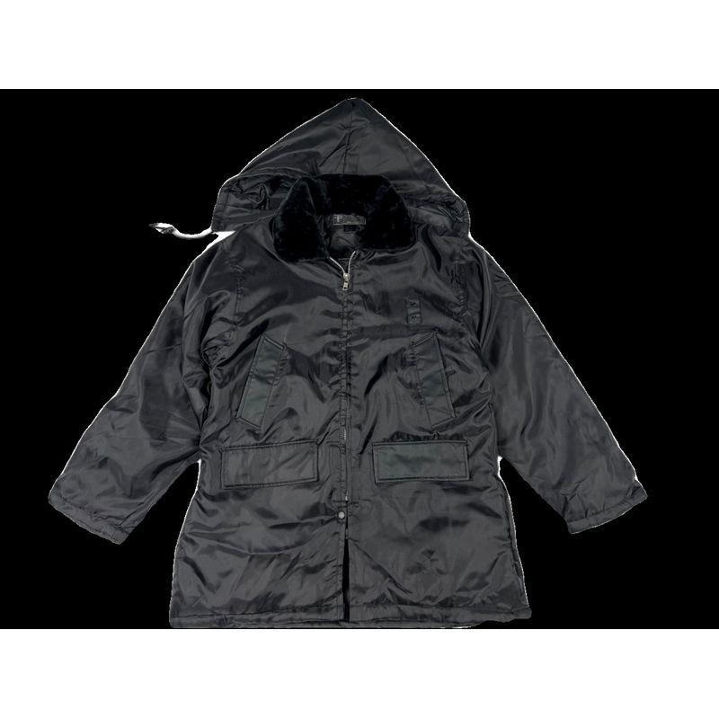 И Американская Мужская Осенняя и Зимняя Одежда Средней Длины с Добавлением Хлопка Повседневная Ретро Однотонная Парная С Капюшоном Хлопковая Стеганая Одежда Свободная Большого Размера