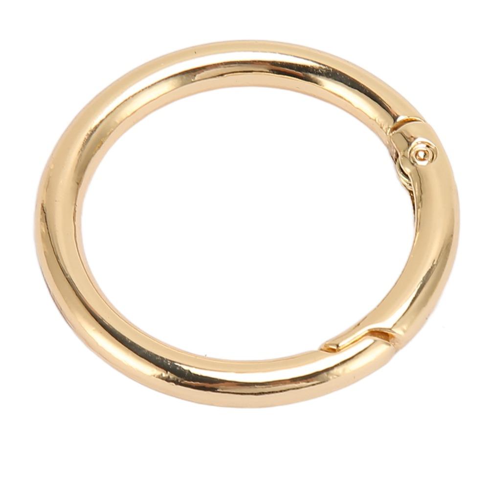 20pcs 40MM Spring O Rings Gold Snap Clips Jewelry Tools Snap Hooks Pet Chains