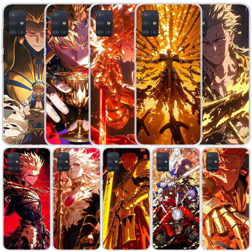 Fate Zero Stay Night Гилгамеш Мягкий чехол для Samsung Galaxy A12 A22 A32 A52 A72 A02S Чехол для телефона Note 20 Ultra 10 S10 Plus A51 A