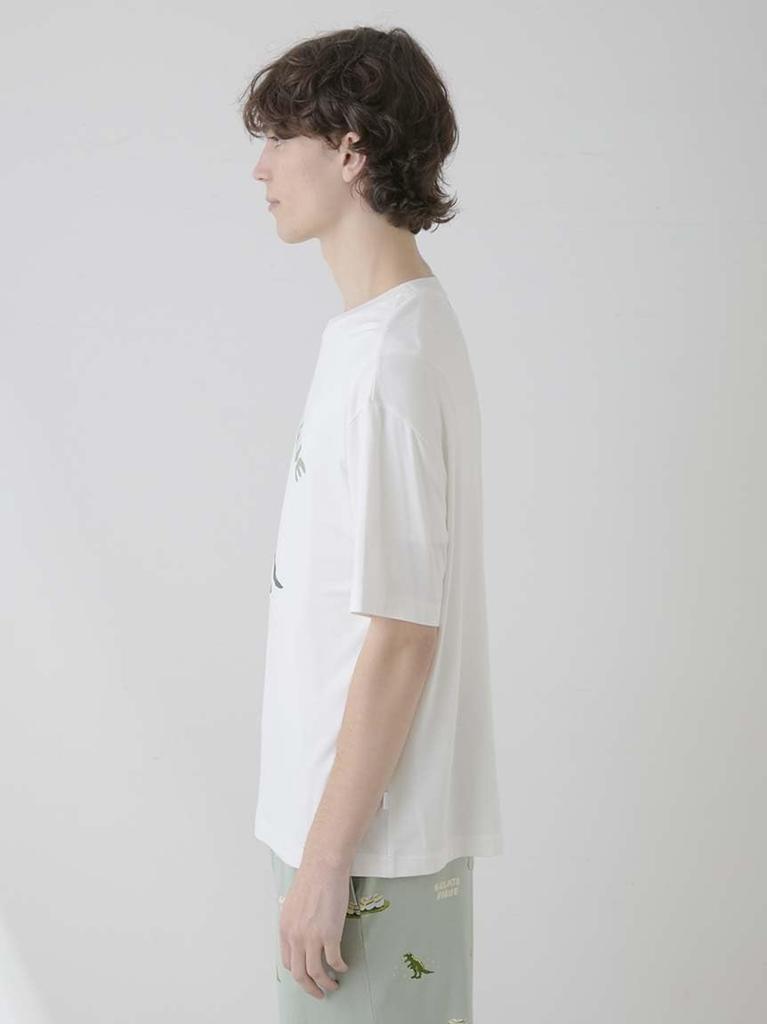 Gelato Pique HOMME Dinosaur PMCT251987 OWHT M One-Point T-Shirt Men's