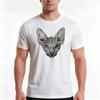 Sphynx Cat Aria Tshirt Summer Casual Cotton Tee Oversized Streetwear Tops Vintage Graphic Print Loose Fit Short Sleeve