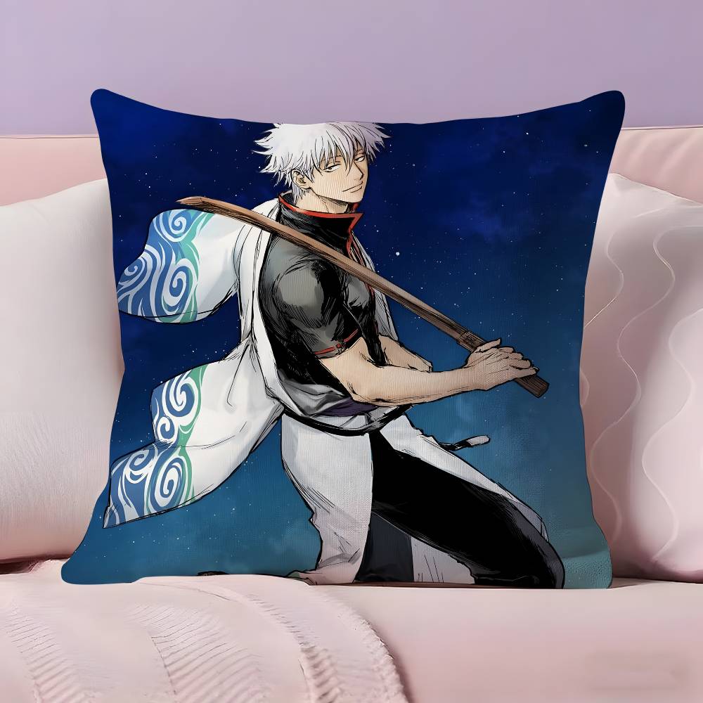G-GINTAMA Аниме Наволочка Ультрамягкая Ткань, Дружелюбная к Коже Облачный Комфорт и Скрытая Молния