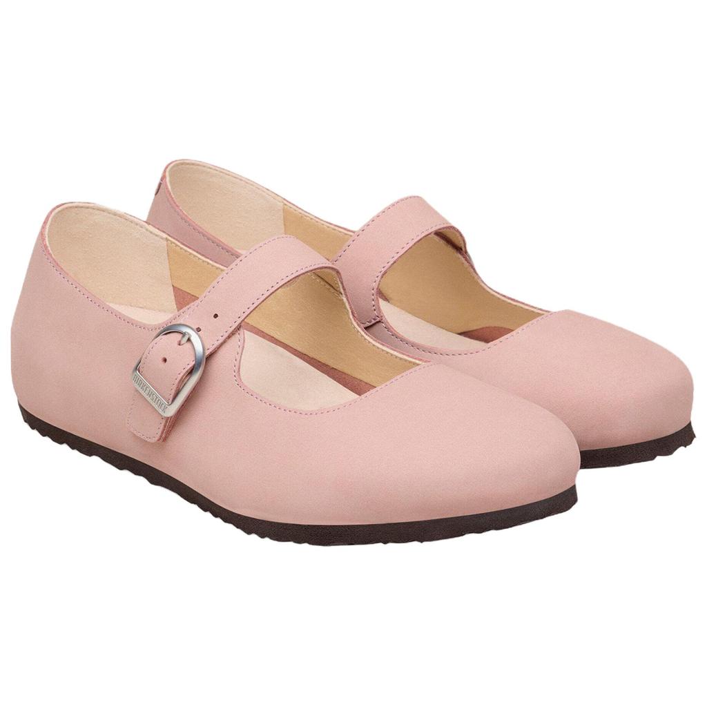 Birkenstock Женские замшевые туфли Мэри Джейн на плоской подошве Santa Clarita, розовые 1031550