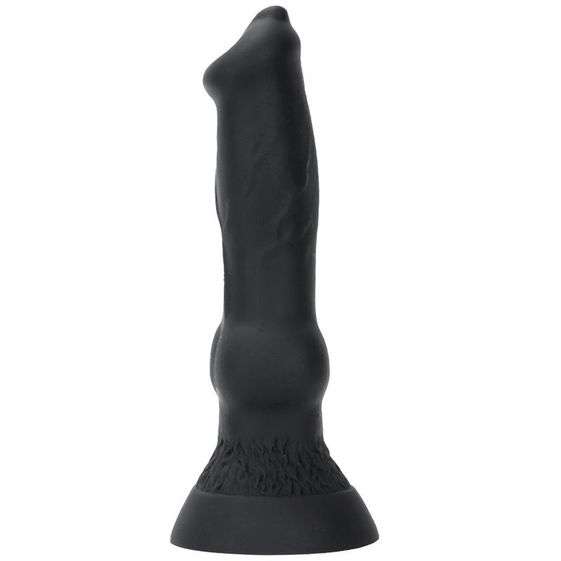 Женский смешанный цвет имитация без яичек пенис собаки дилдо мастурбационное устройство задний двор большой анальный плаг инструмент для анального расширения