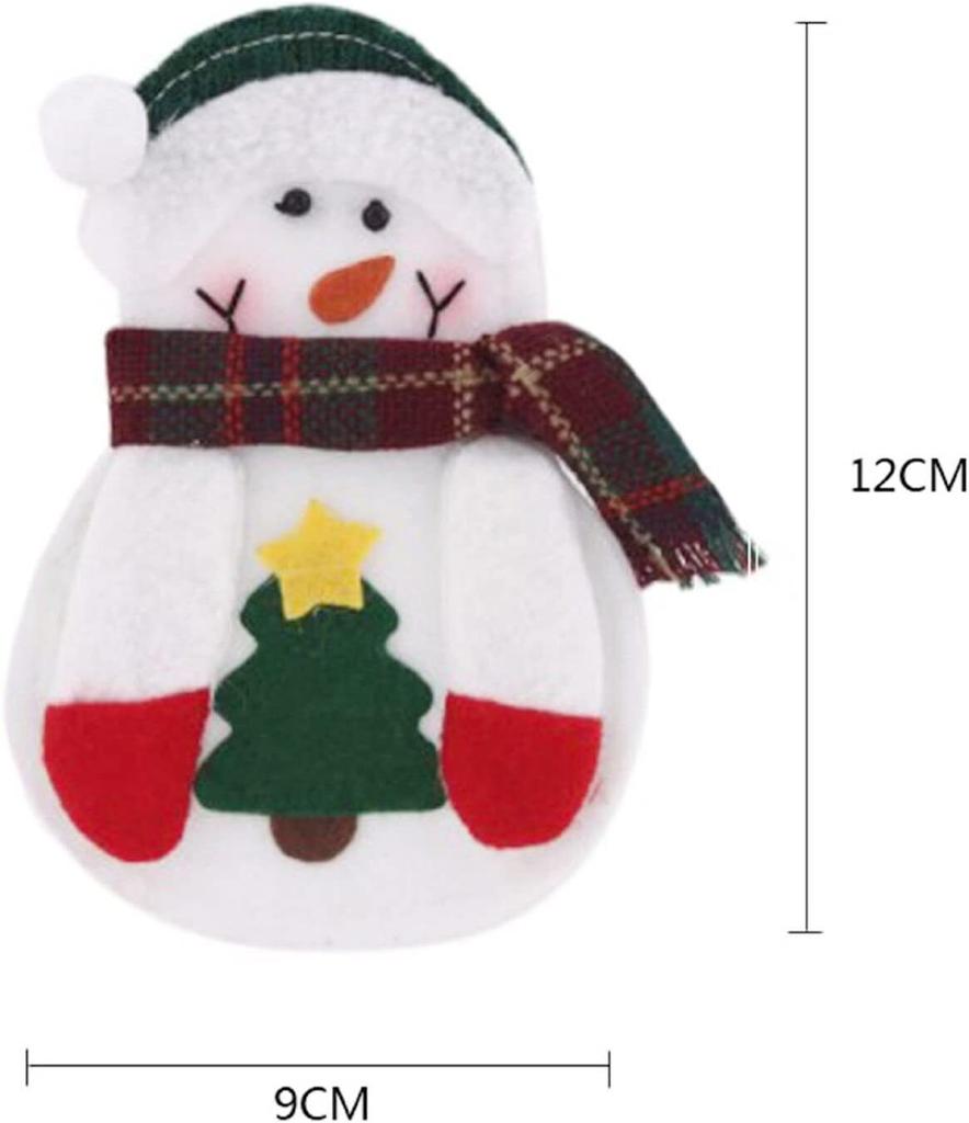 10 шт. рождественские держатели для серебра, набор милых ножей и вилок, сумки, кухонная посуда, карманы для Рождества, домашний ресторан, декор стола, орнамент