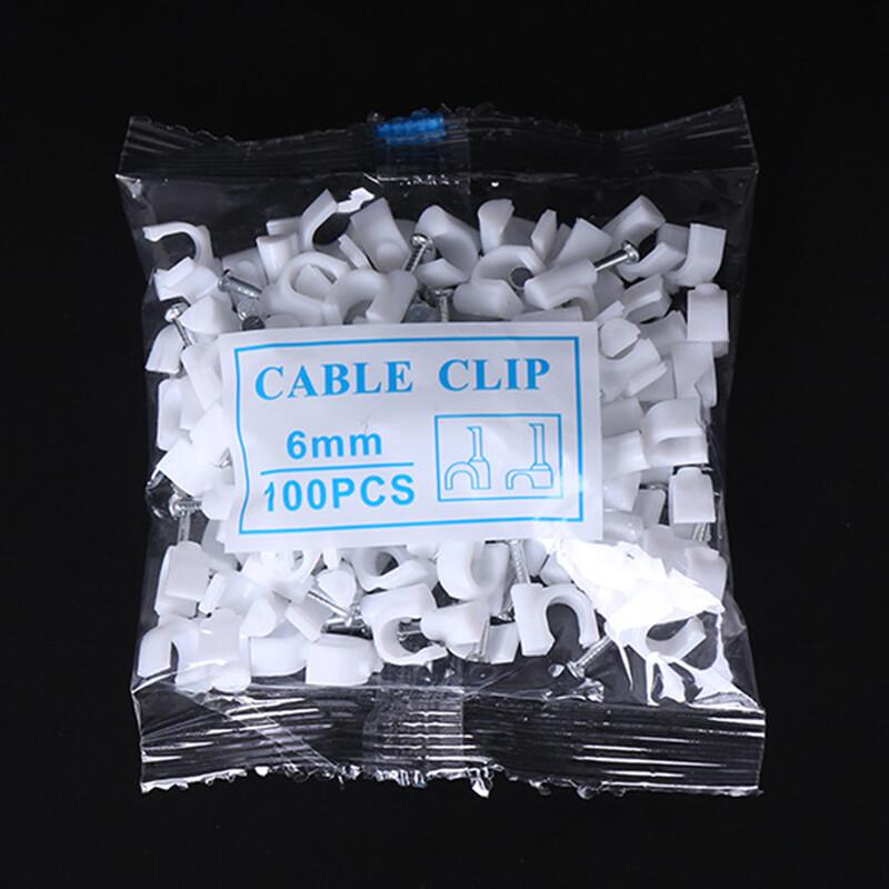 Litie Round Steel Nail Cable Clip