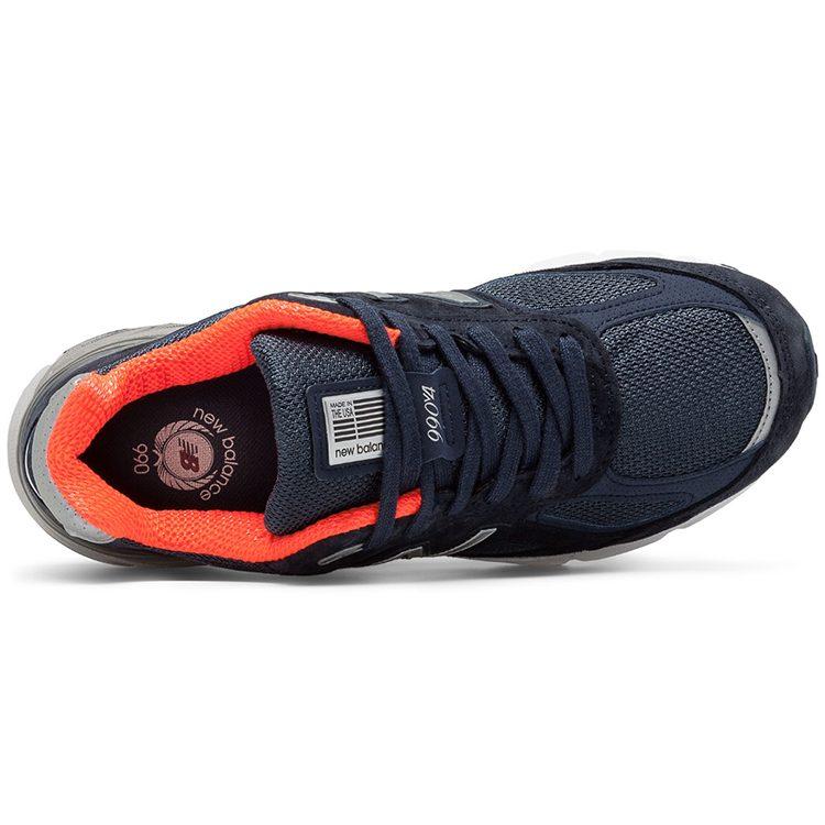 990v4 Женские New Balance Сделано в США 'Navy Orange' Женские W990NV4