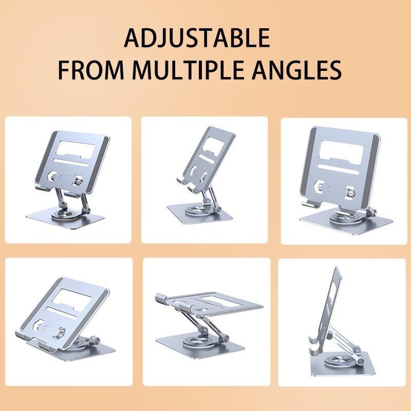 Вращающаяся на 360 градусов складная подставка для ноутбука для стола - регулируемая подставка для планшета