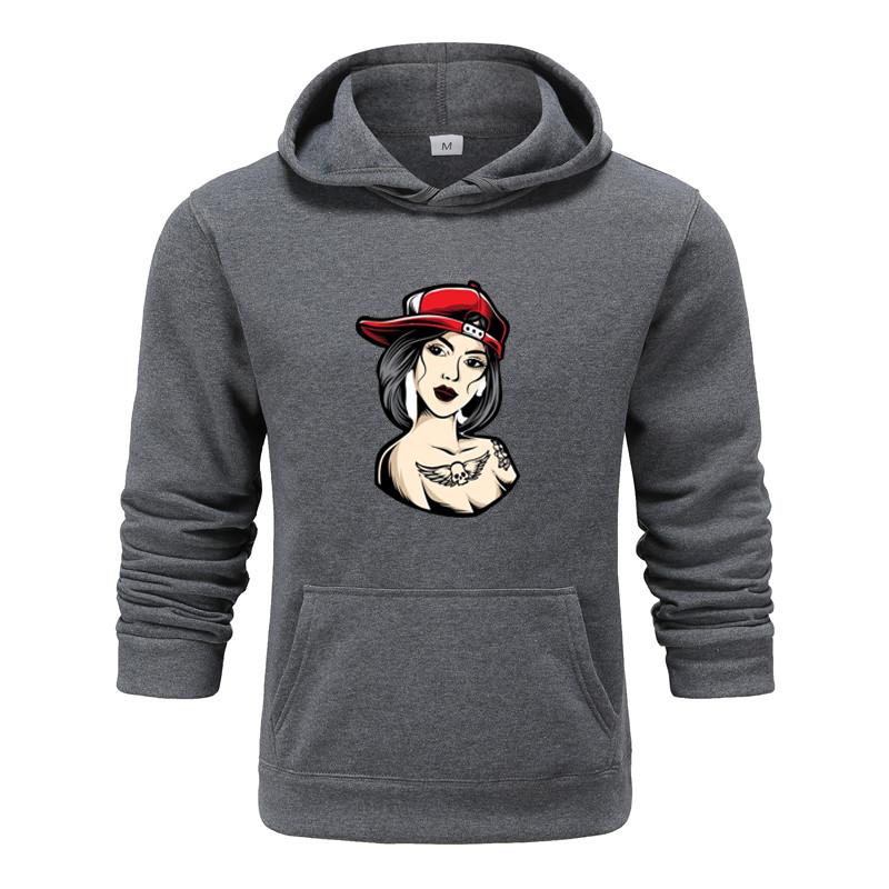 Осенне-зимняя новая персонализированная женская одежда с принтом аватара, мужская и женская толстовка с капюшоном для любителей, пуловер, спортивная толстовка для бега