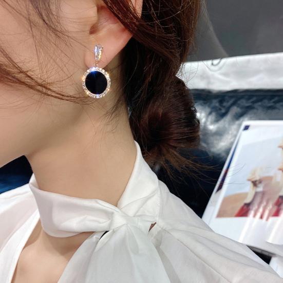 Очаровательные серьги-гвоздики с гальваническим покрытием, украшение тонкой работы