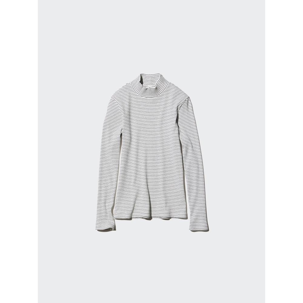 Uniqlo Lip High Neck T  Long Sleeve  sTripe
