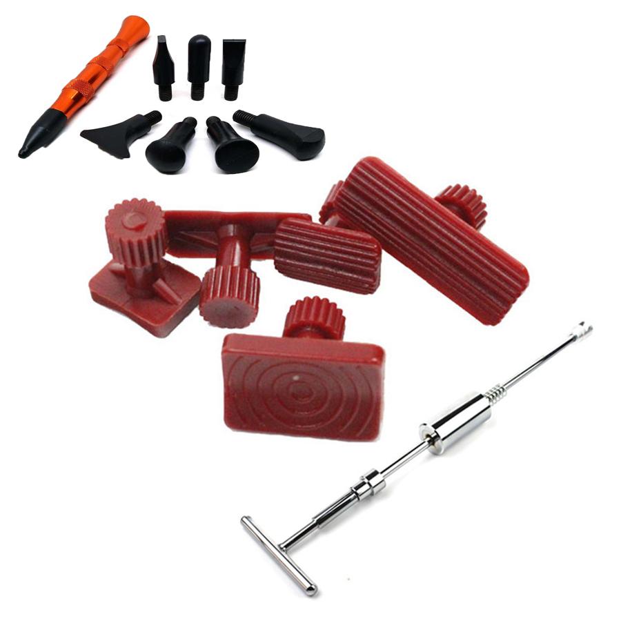 28pcs dent lifter Dent Removal sucker repair indentation repairing kit Alloy Flattening Pen of indentation puller tools